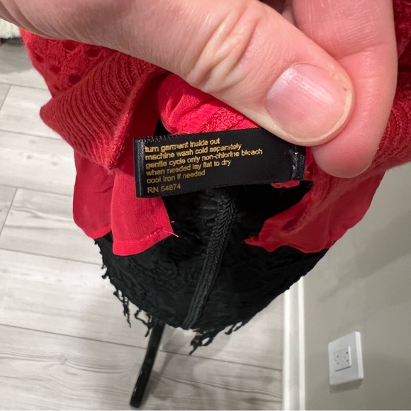 Dressy layered sleeveless blouse tank Outback Red The Limited - Picture 7 of 8